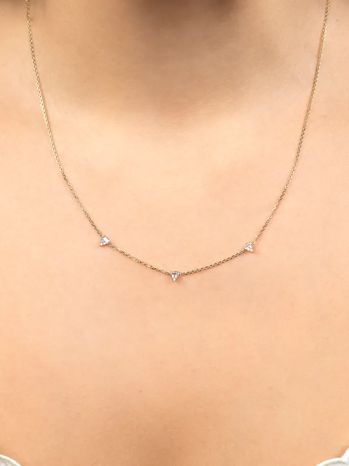 The Last Line Triple Bestie Birthday Cake Necklace