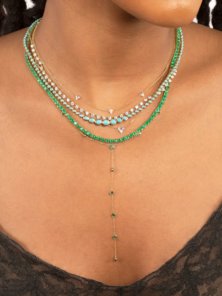 The Last Line Triple Bestie Birthday Cake Necklace