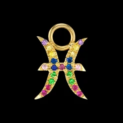 The Last Line Zodiac Hoop Earring Charm